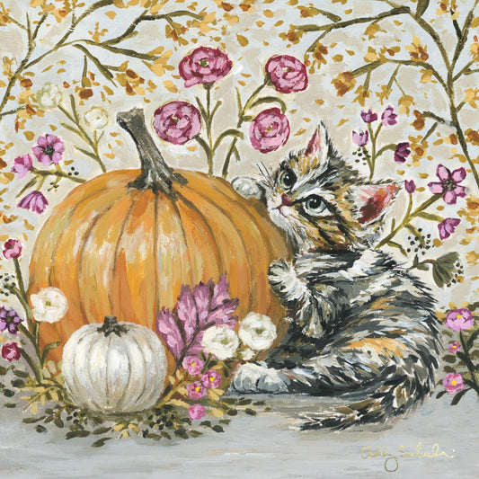 “Olivia's Pumpkin" Unframed Canvas Print