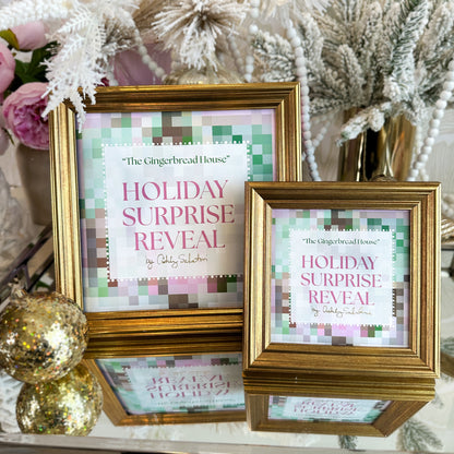 “The Gingerbread House" Framed Surprise Holiday Reveal