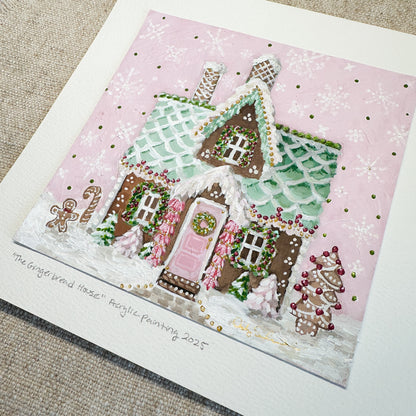 The Gingerbread House | Original Acrylic Painting – Framed