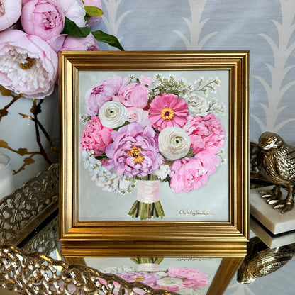 “Pop of Pink” Framed Canvas Print