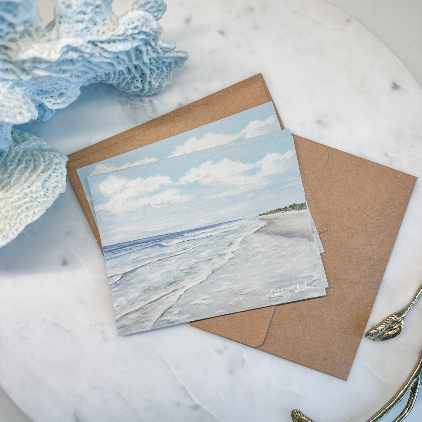 “Walk On The Beach” Notecard Set of 10