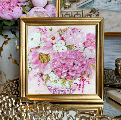 “Pretty In Pink” Framed Canvas Print