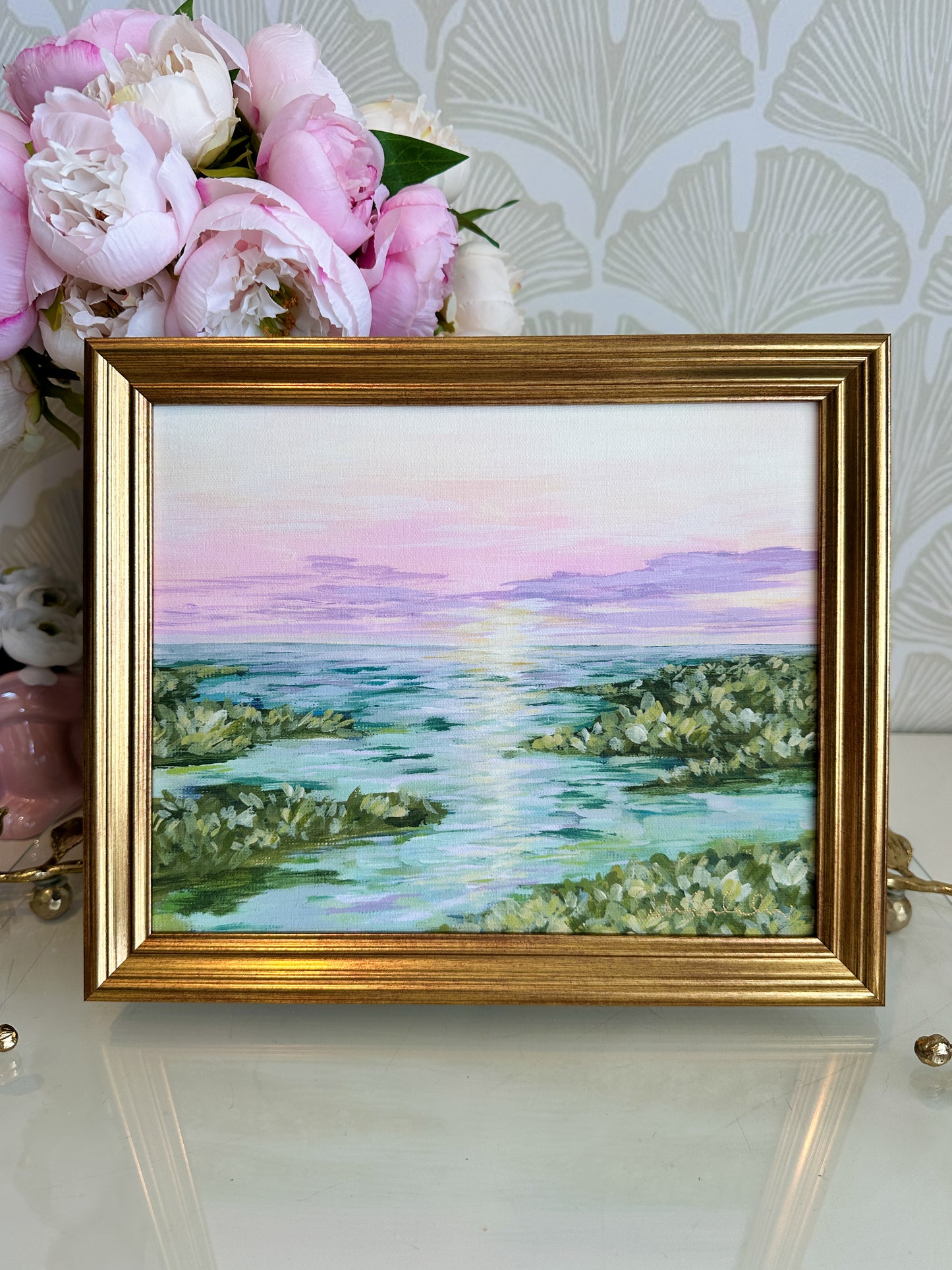 “Under a Pink Sky" Framed Giclée Print
