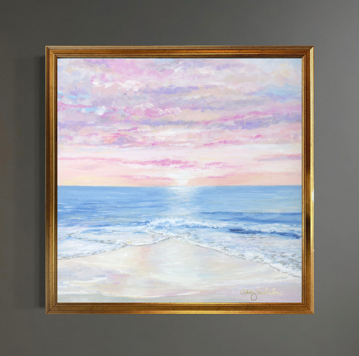 “Perfectly Pink Sunset” Framed Giclée Print