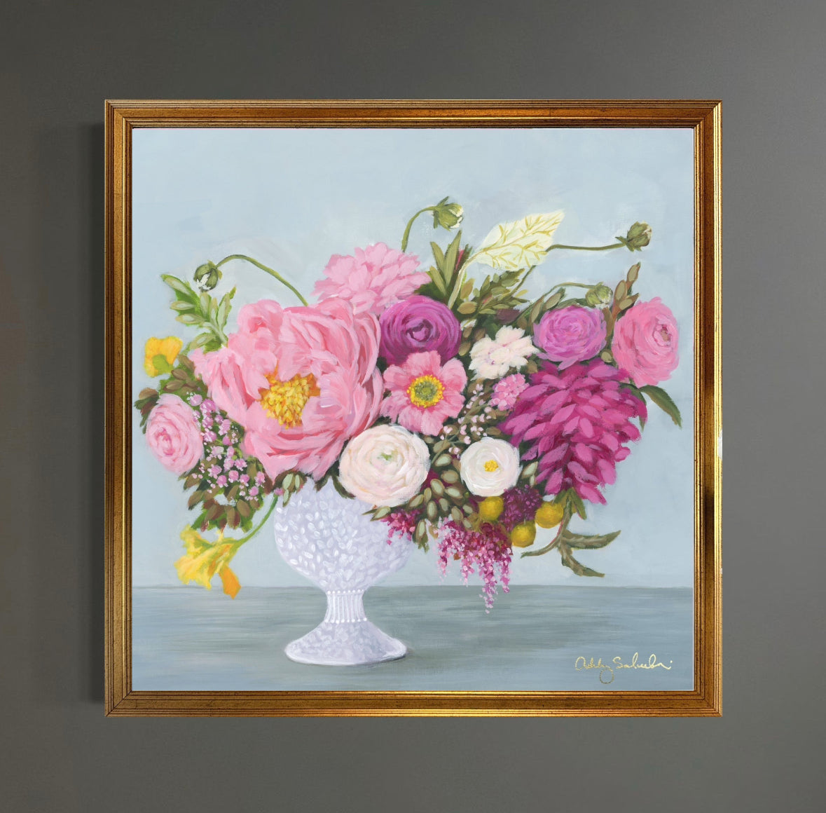 “Tea Time" Framed Giclée Print