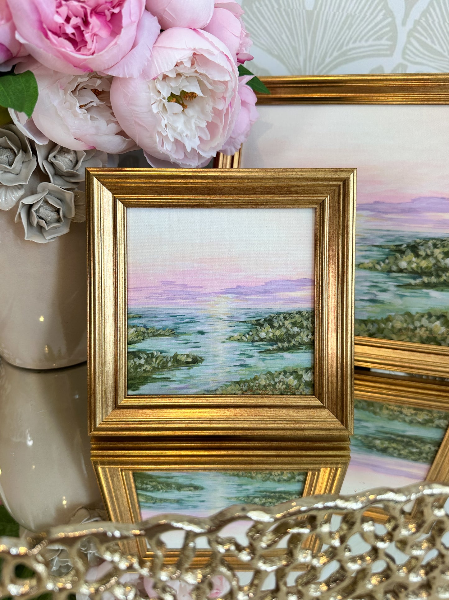 “Under a Pink Sky" Framed Giclée Print