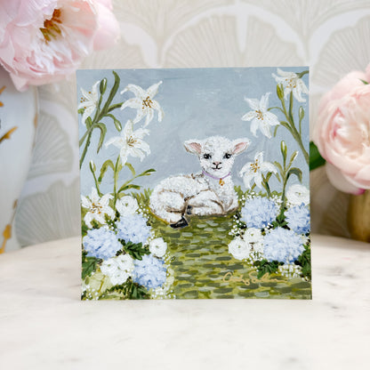 “Little Lambs Garden" Signature Canvas Print