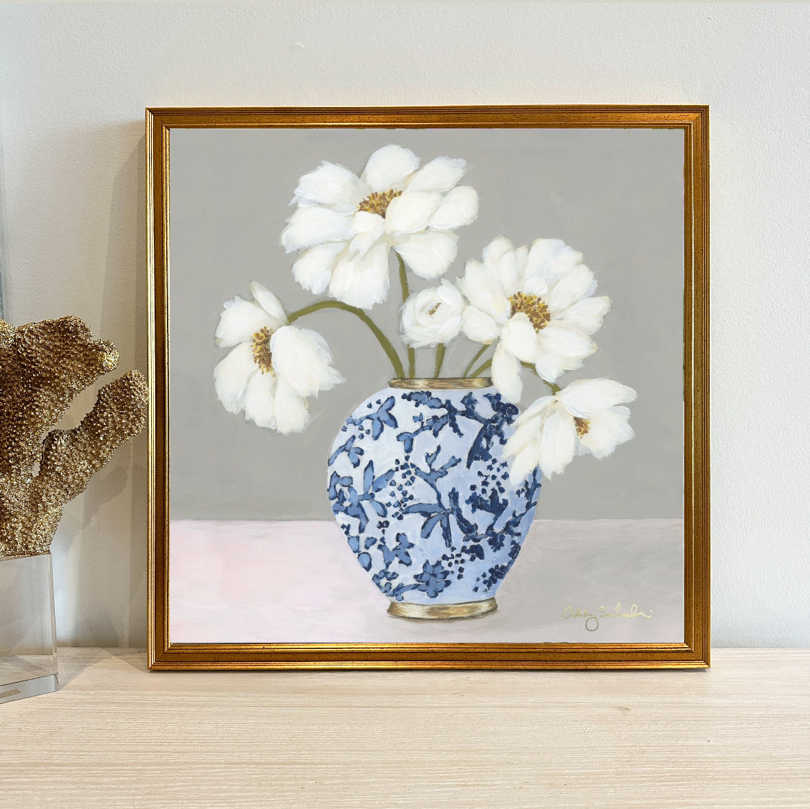 “Spring Soirée" Framed Canvas Print
