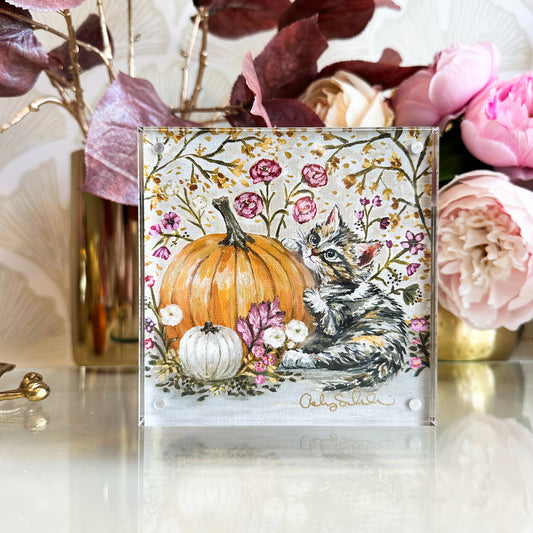 “Olivia’s Pumpkin" Acrylic Framed Print