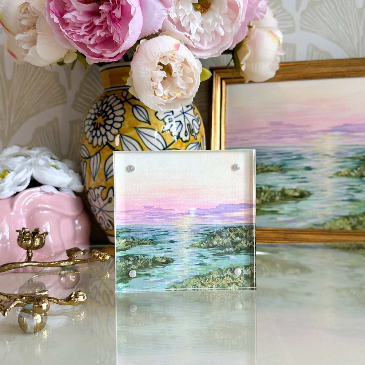“Under a Pink Sky" Acrylic Block