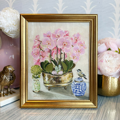 “Pink Orchids" Signature Canvas Print