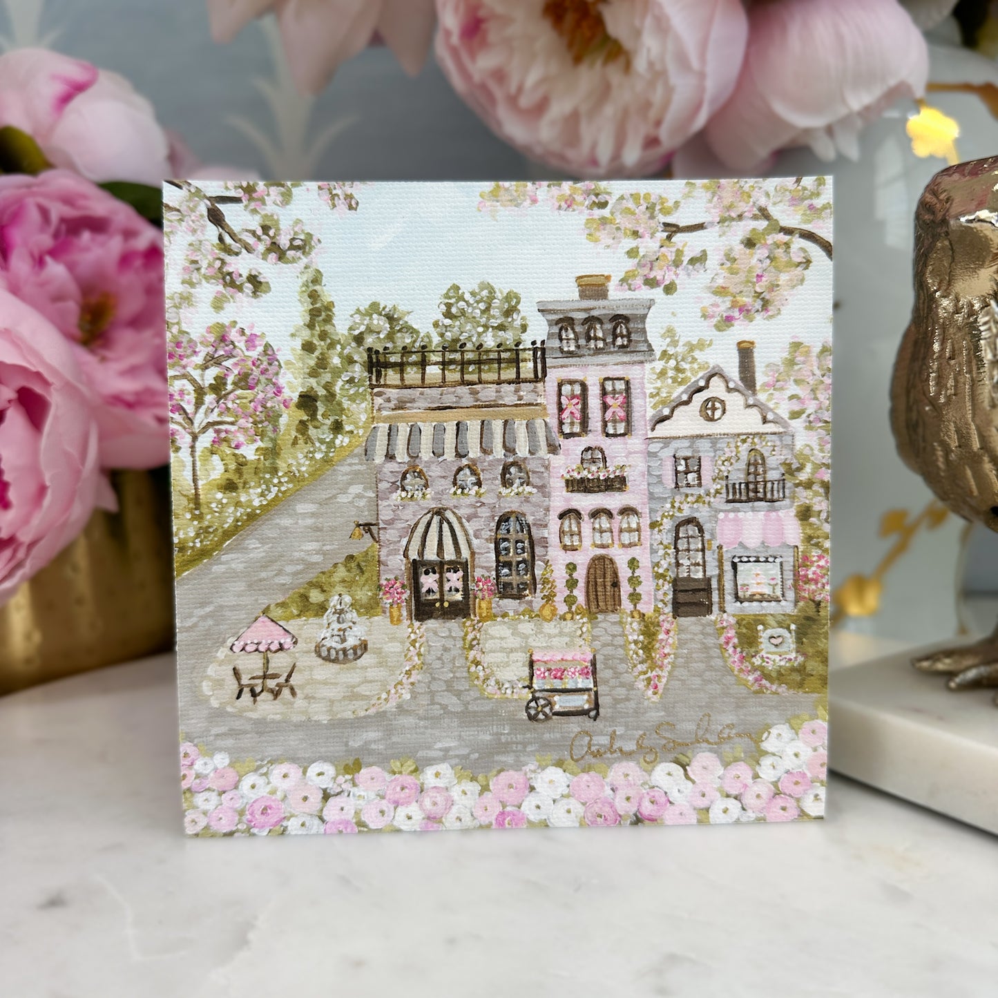 "Sweetheart Village" Signature Canvas Print