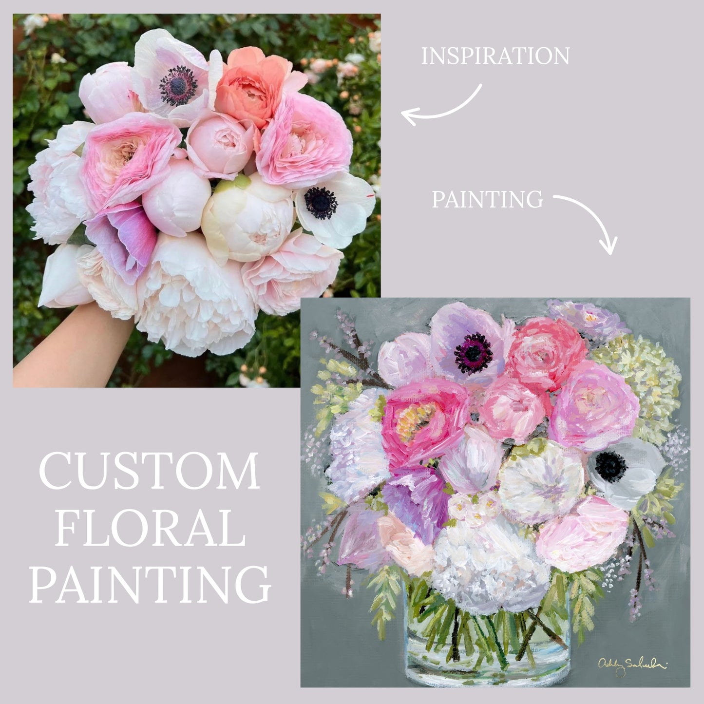 Custom Original Floral Painting