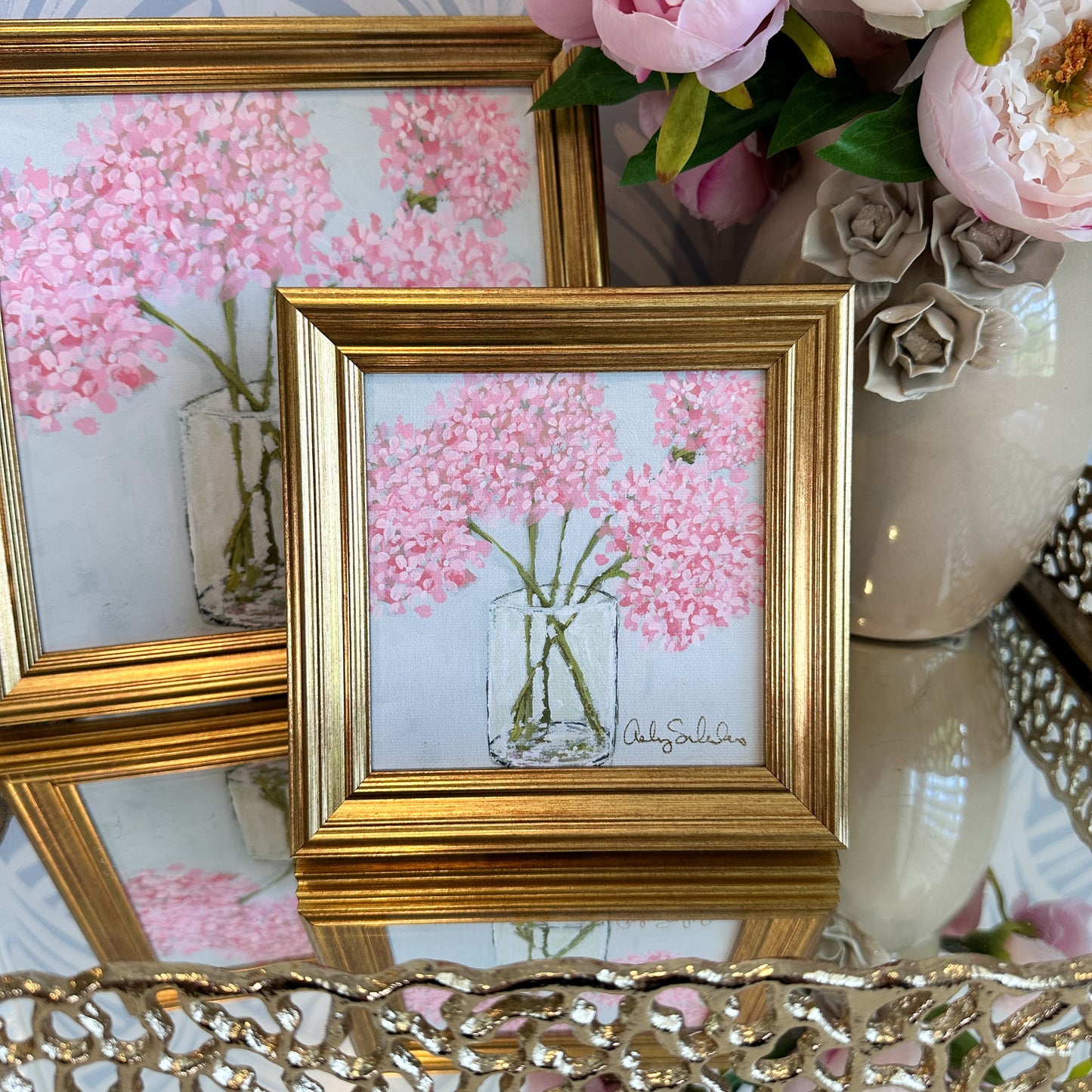 “Bubblegum Bloom" Framed Giclée Print