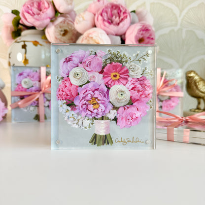 “Pop of Pink" Acrylic Framed Print