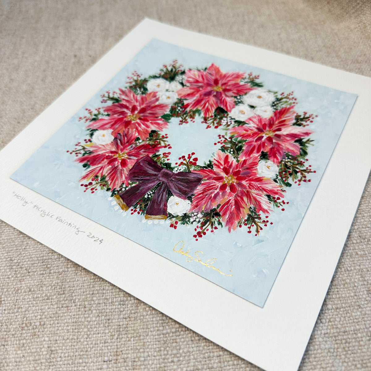 Holly | Original Acrylic Painting – Framed