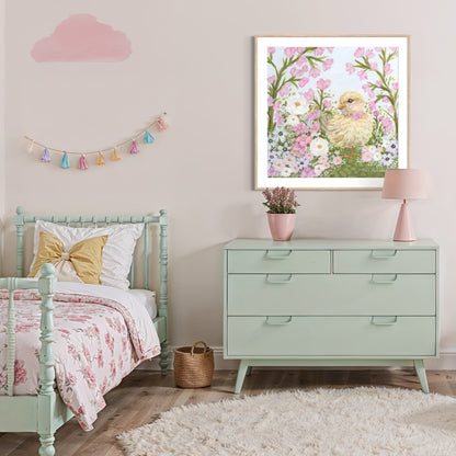 “Little Chick’s Garden" Signature Canvas Print
