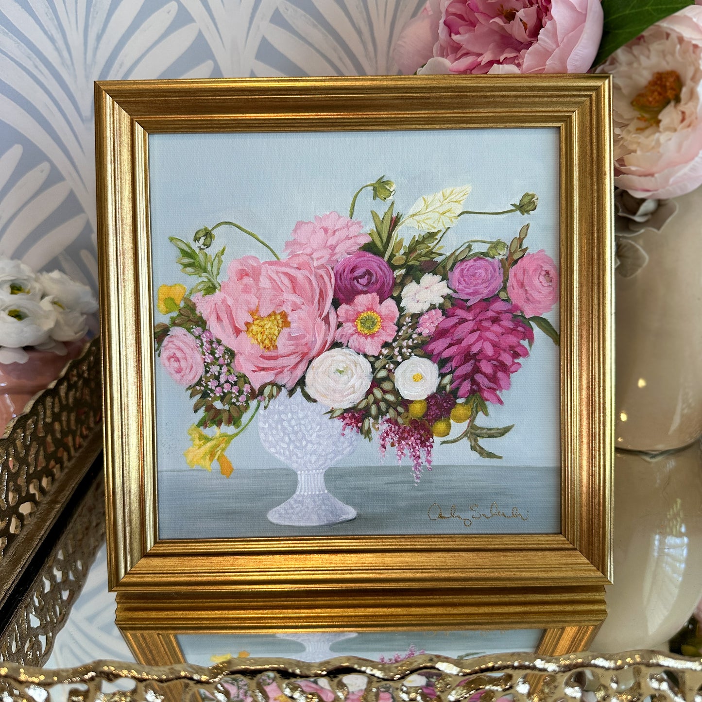 “Tea Time" Framed Giclée Print