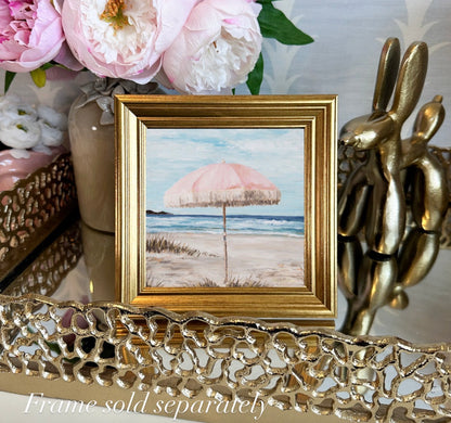 "Pretty Pink Umbrella" Signature Canvas Print