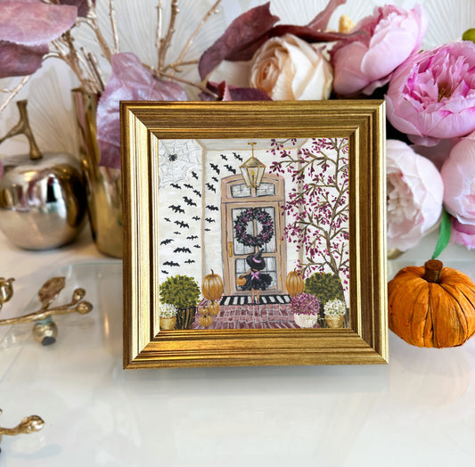 "Trick or Treat" Framed Canvas Print