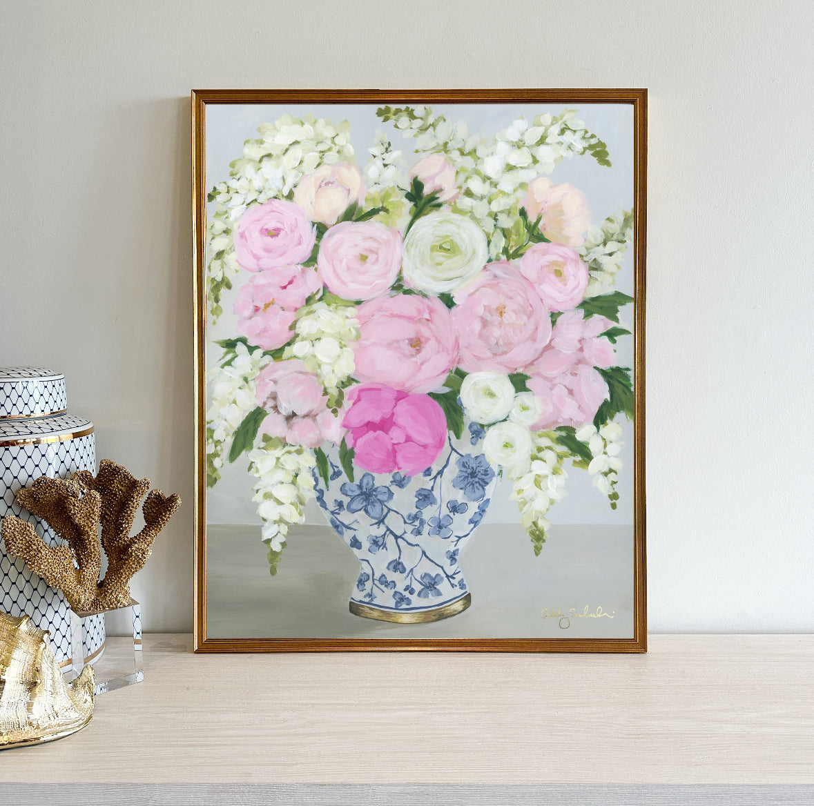 “Love Story” Framed Canvas Print