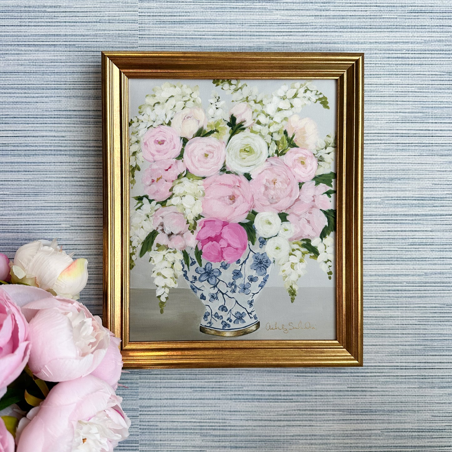 “Love Story” Framed Canvas Print