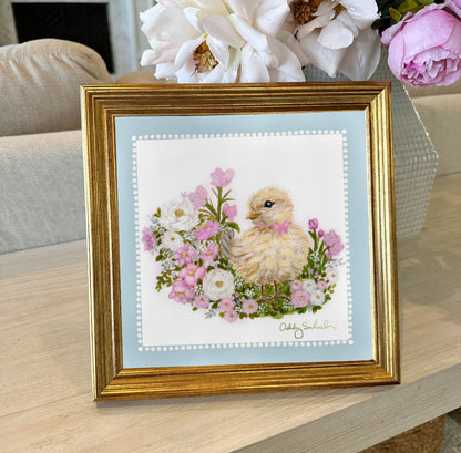 “Little Chick” Framed Canvas Print