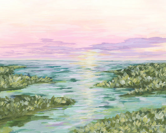 "Under a Pink Sky" Signature Canvas Print