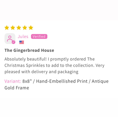 “The Gingerbread House" Framed Surprise Holiday Reveal