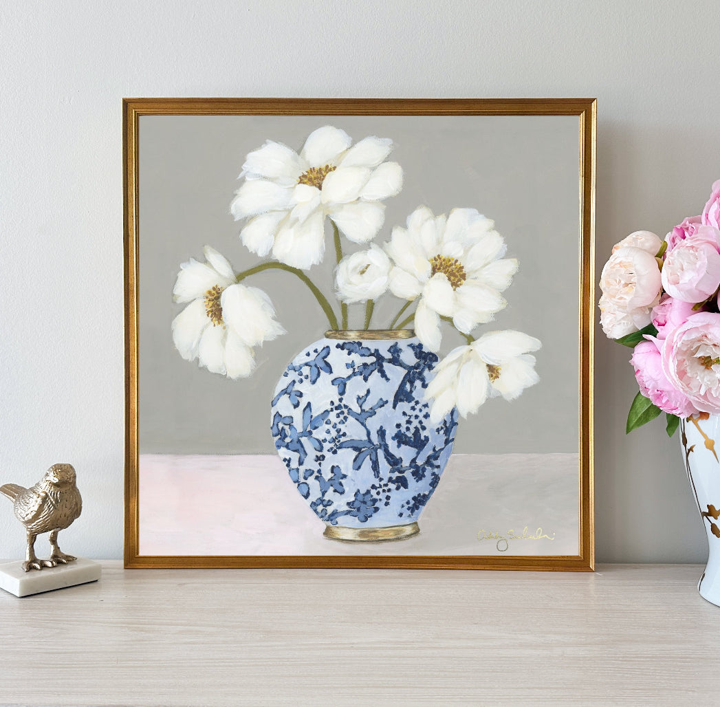 “Spring Soirée" Framed Canvas Print