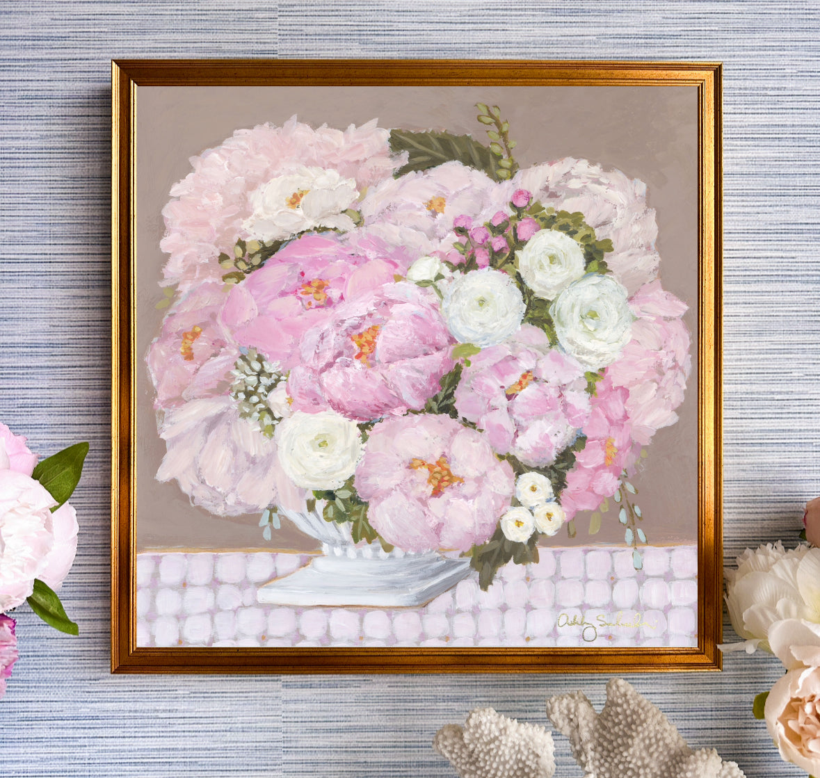 "Elegance" Framed Canvas Print