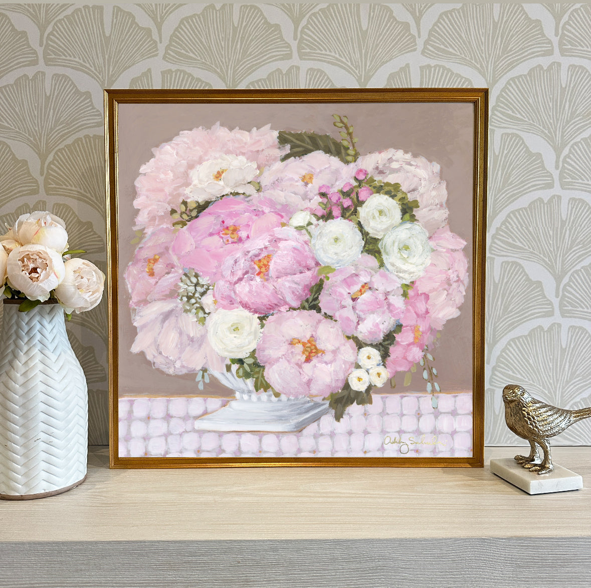 "Elegance" Framed Canvas Print