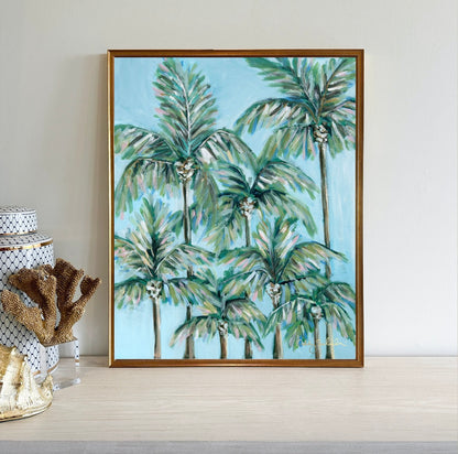 "Blueberry Palms" Signature Canvas Print
