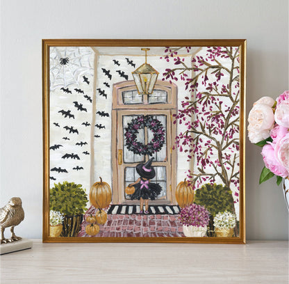 "Trick or Treat" Framed Canvas Print