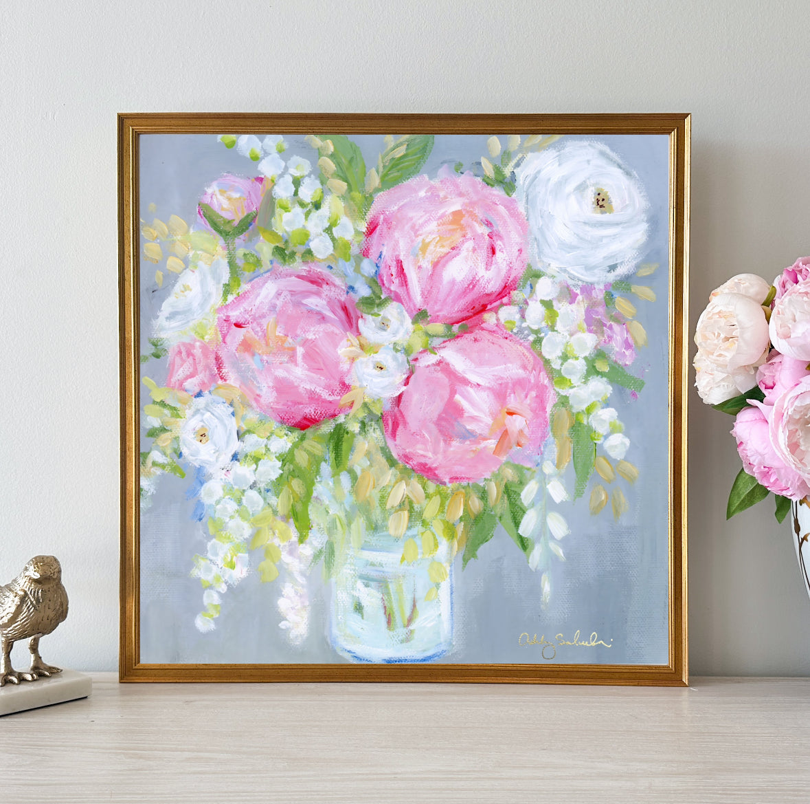 “In Love" 24x24 Framed Canvas Print