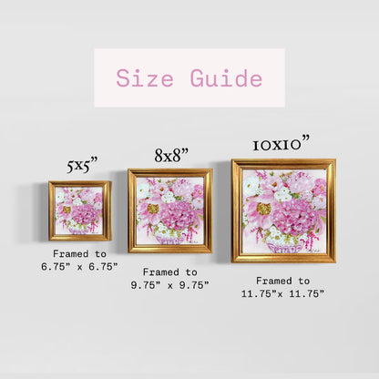 “Pretty In Pink” Framed Canvas Print