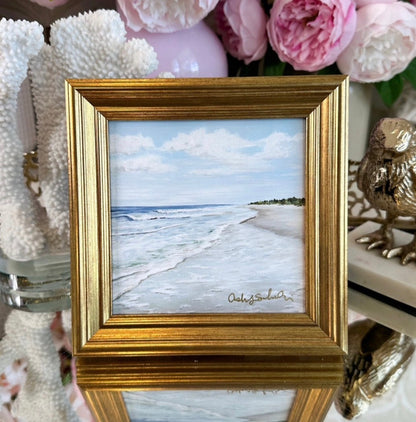 "Walk On The Beach" Signature Canvas Print