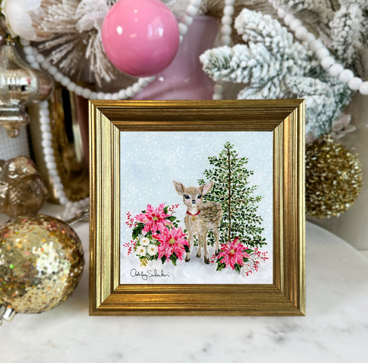 "Jingle" Framed Canvas Print