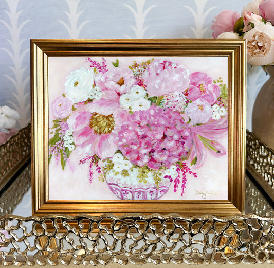 “Pretty In Pink” Framed Canvas Print