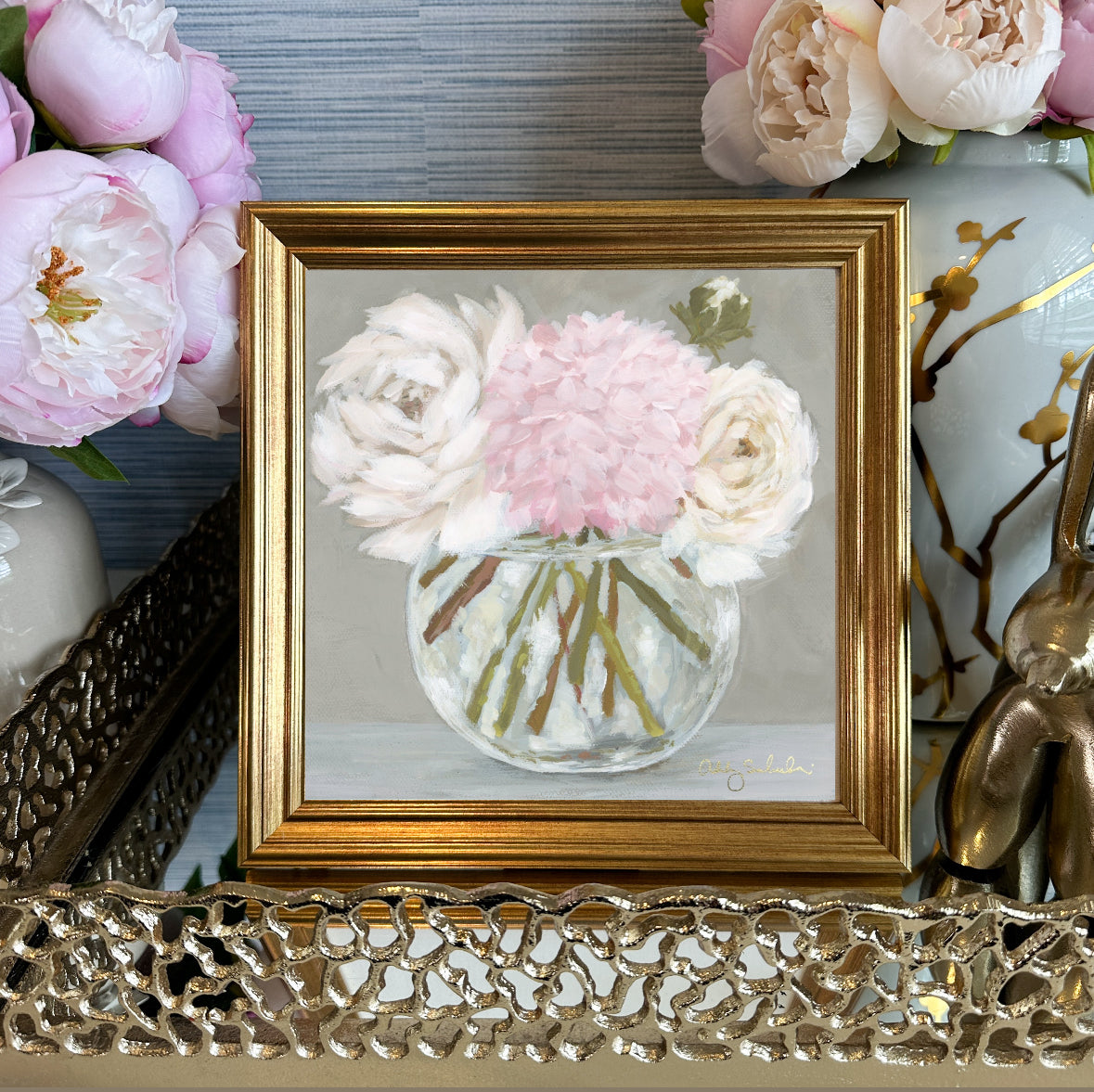 “Cream and Sugar" Framed Canvas Print
