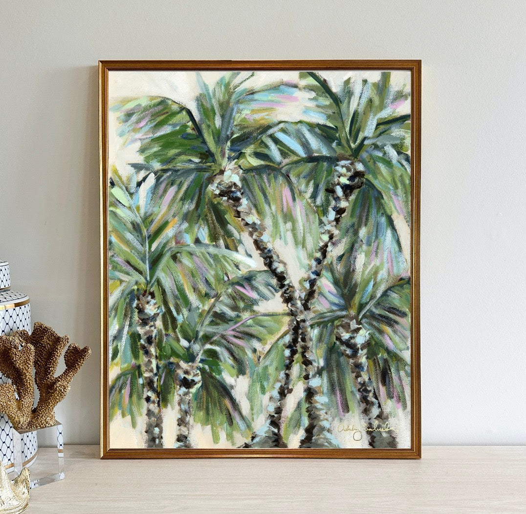 "Dancing Palms" Signature Canvas Print