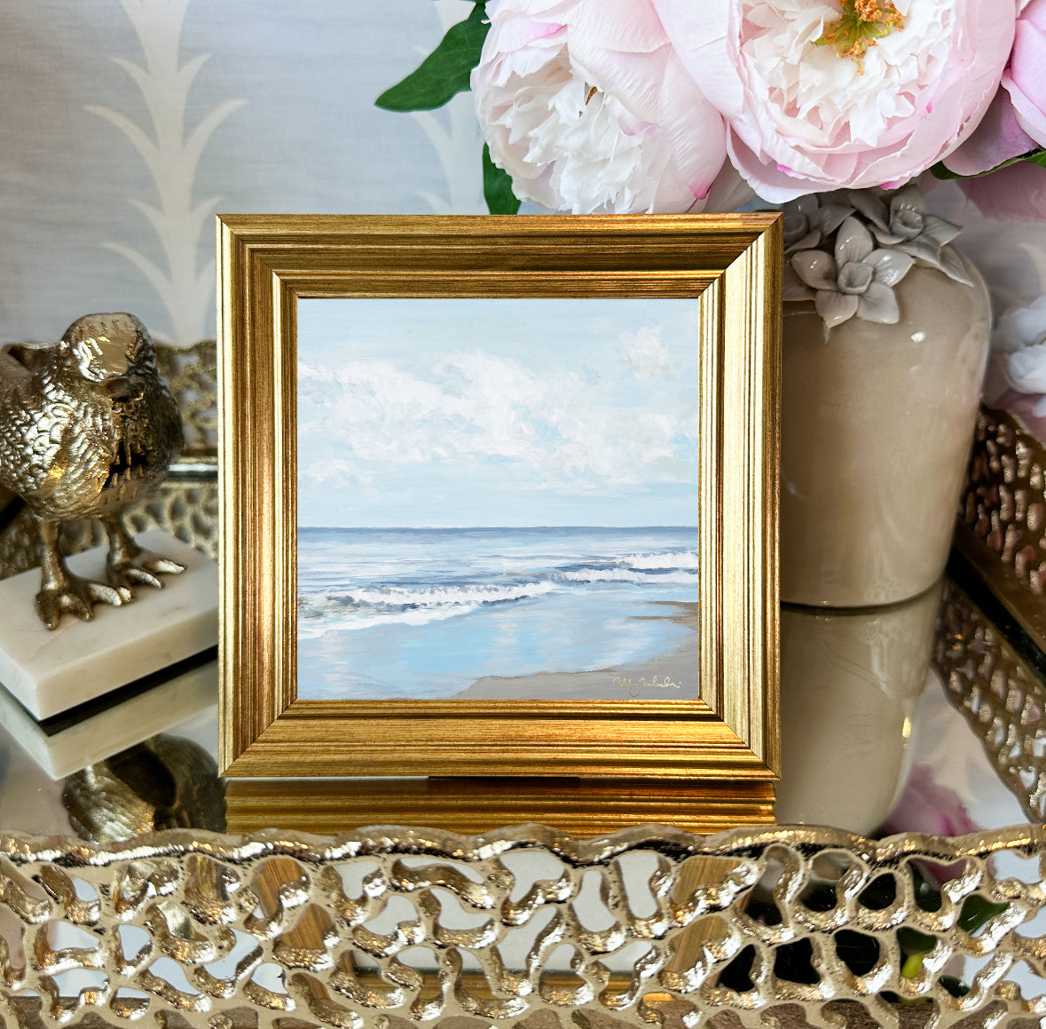 “Ocean Bliss" Framed Canvas Print