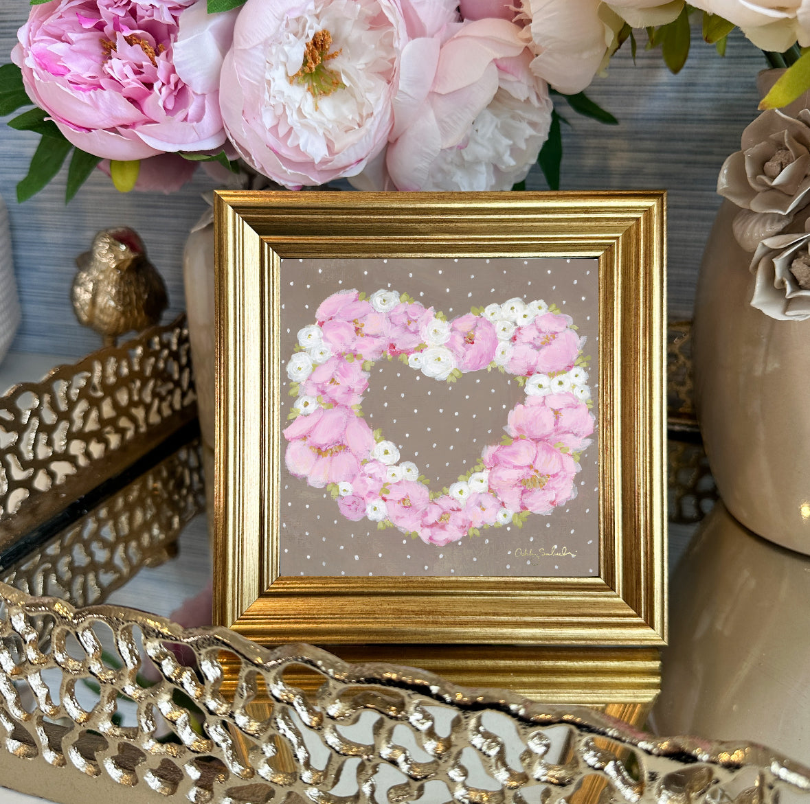 “Valentine" Framed Canvas Print