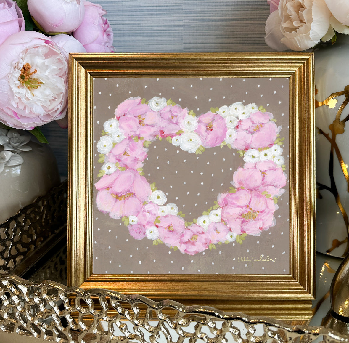 “Valentine" Framed Canvas Print