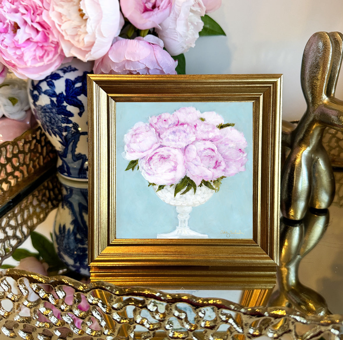 “Sunday Brunch” Framed Canvas Print