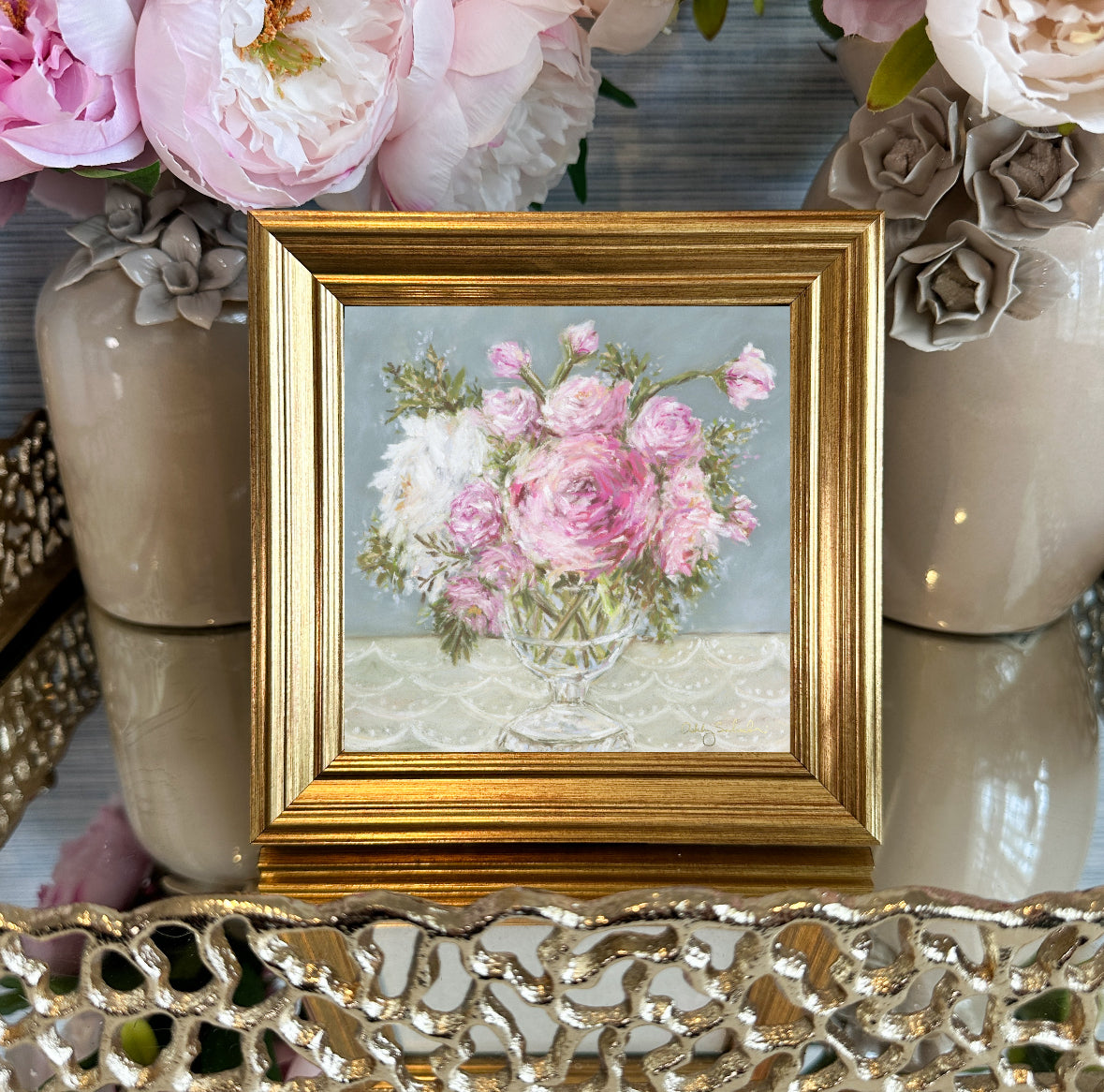 "La Petite Fleur" Framed Canvas Print (New)