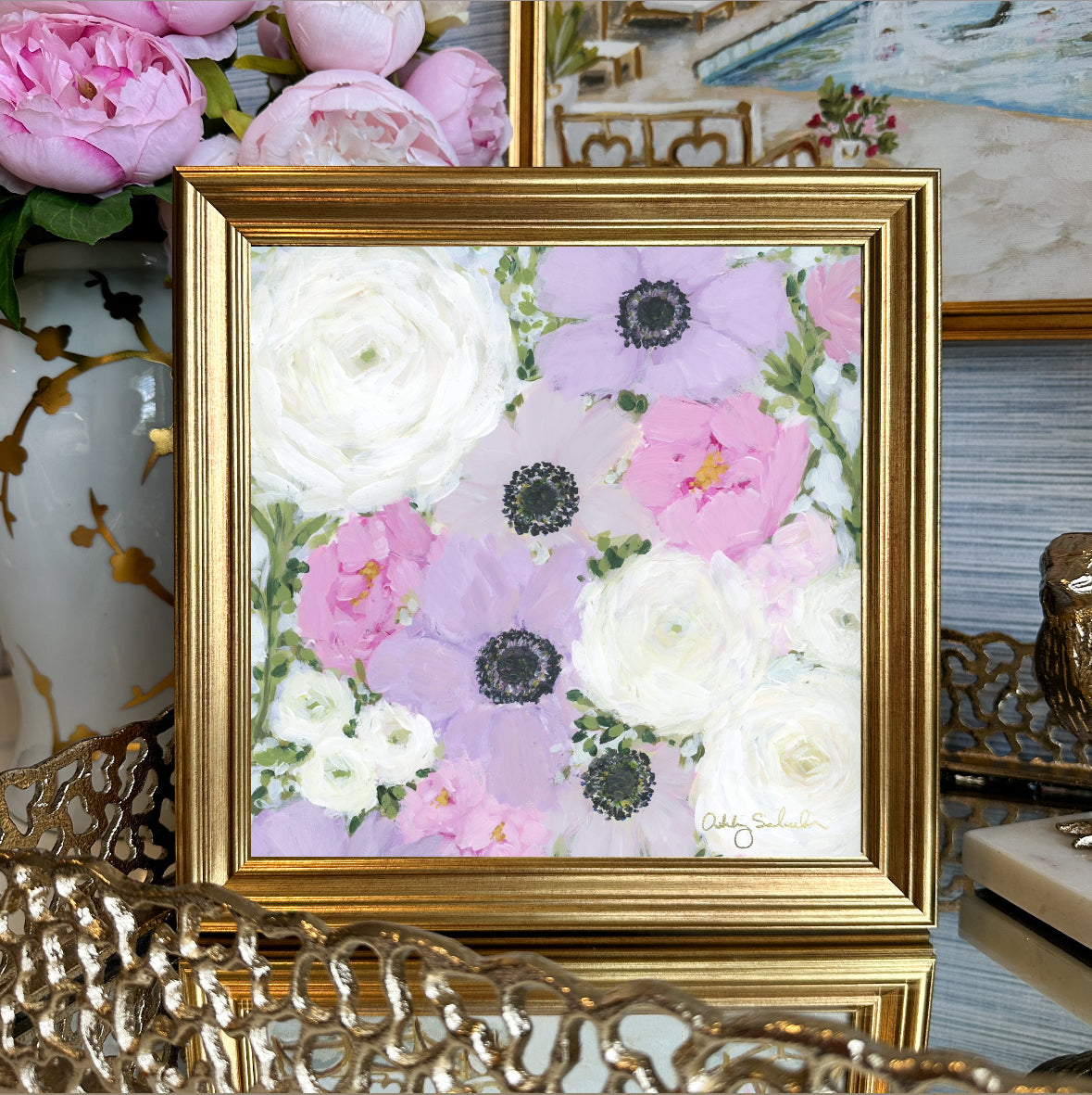 “Secret Garden” Framed Canvas Print