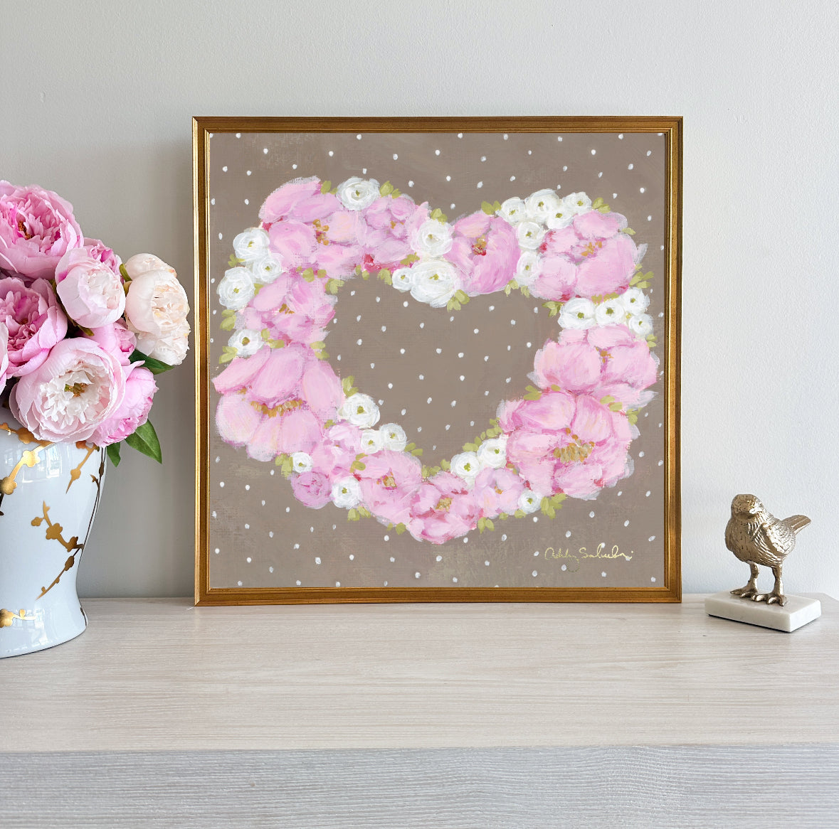 “Valentine" Framed Canvas Print