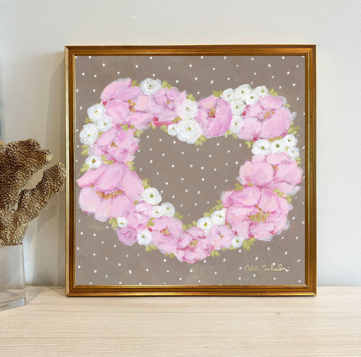 “Valentine" Framed Canvas Print