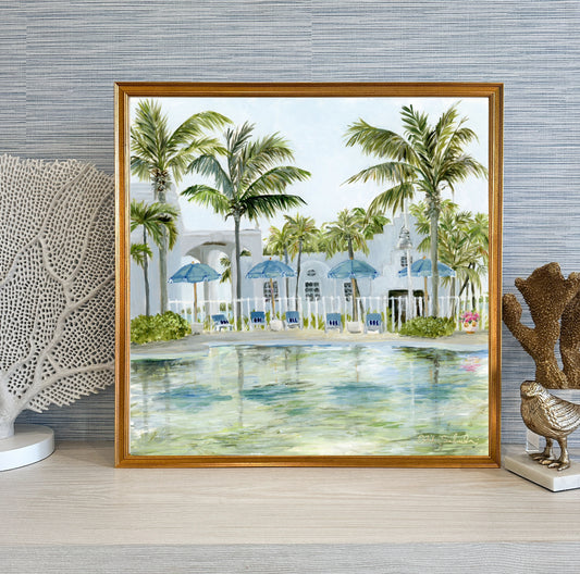 “Paradise” Framed Canvas Print